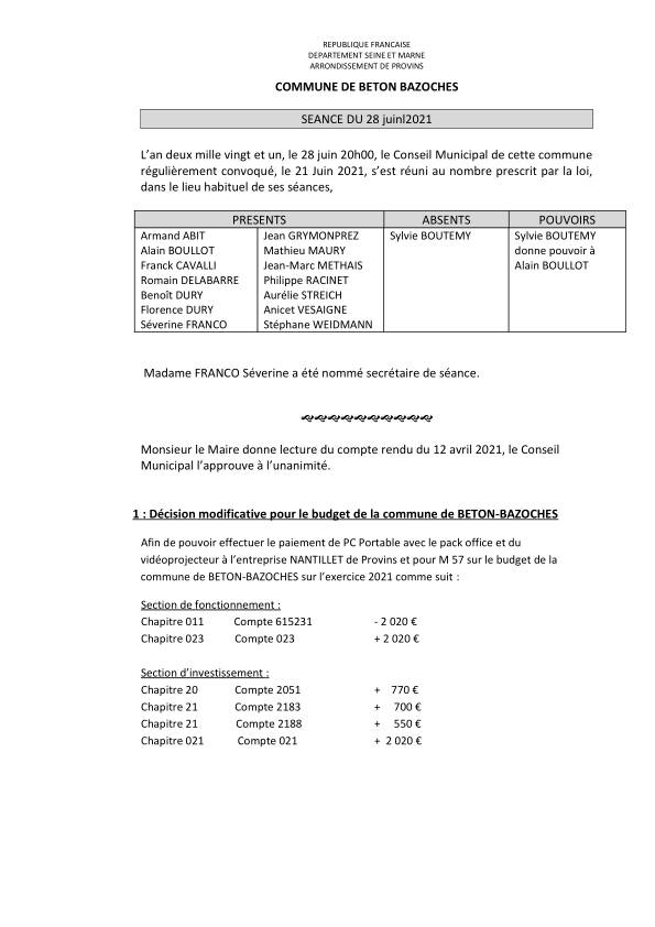 Compte rendu du 28/06/201